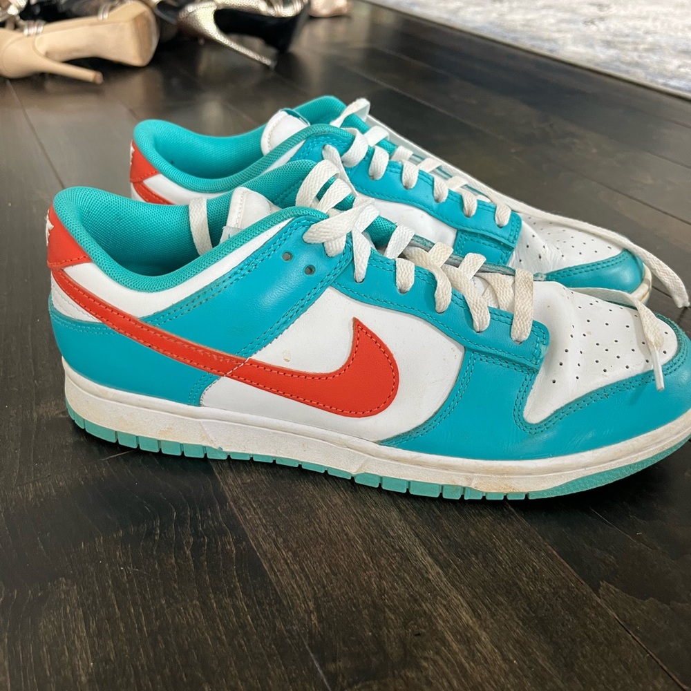 Nike Men’s Dunk Low Miami Dolphins Shoes